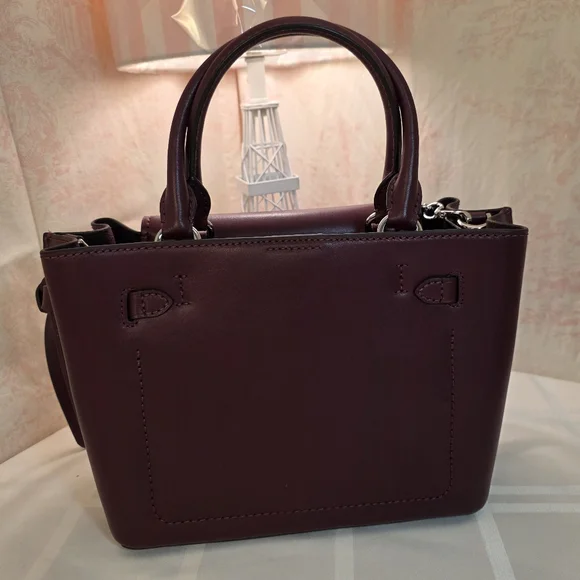 Michael Kors Burgundy Hamilton Handbag. Worn Once. EUC - Picture 4 of 14